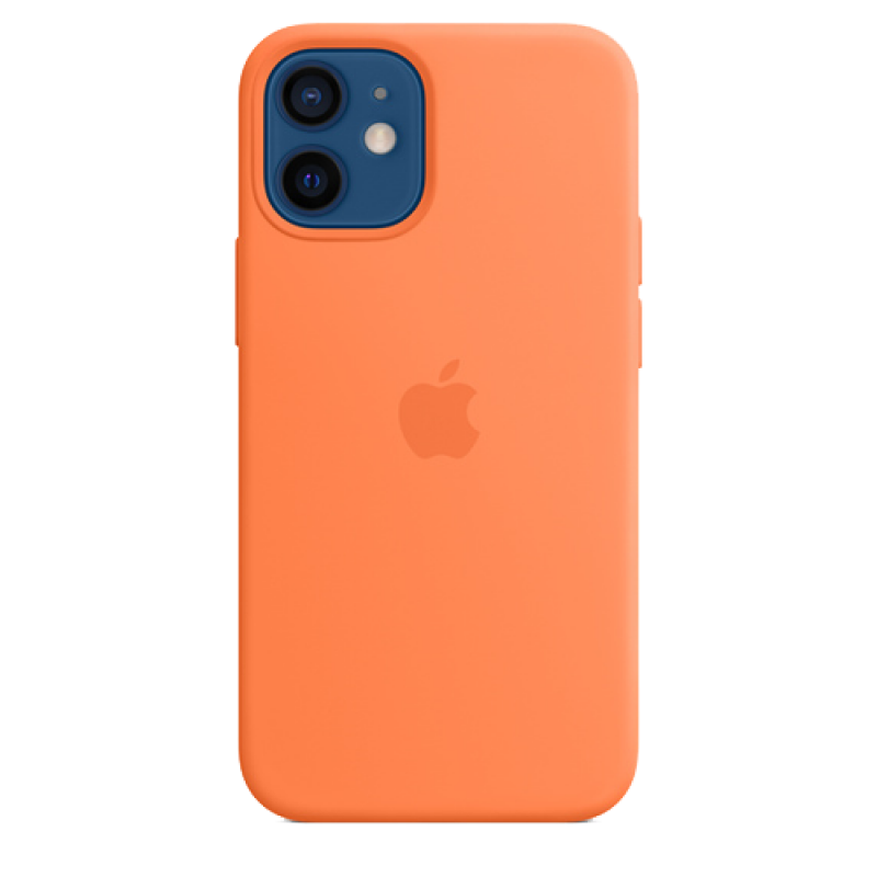 Накладка Apple iPhone 12 mini Silicon Case MagSafe (Кумкват)
